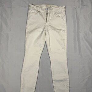 Mother White Skinny Jeans